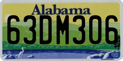 AL license plate 63DM306