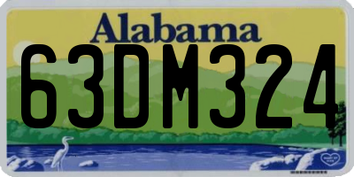 AL license plate 63DM324