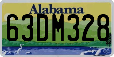 AL license plate 63DM328
