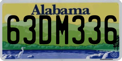 AL license plate 63DM336