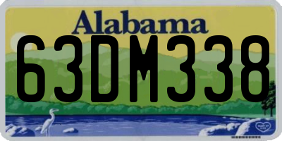 AL license plate 63DM338