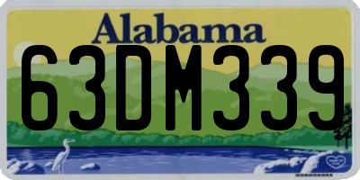 AL license plate 63DM339