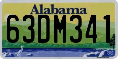 AL license plate 63DM341