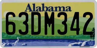 AL license plate 63DM342