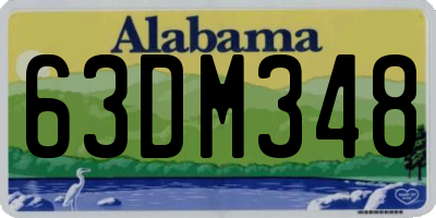 AL license plate 63DM348