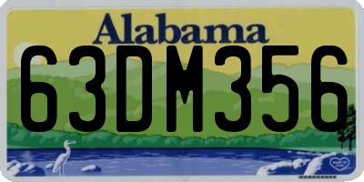 AL license plate 63DM356