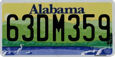 AL license plate 63DM359