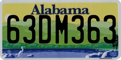 AL license plate 63DM363