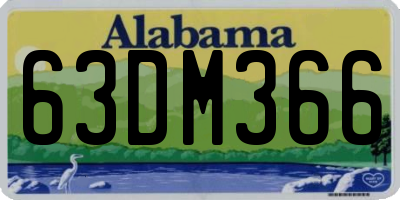 AL license plate 63DM366