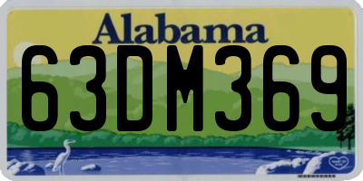 AL license plate 63DM369