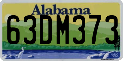AL license plate 63DM373