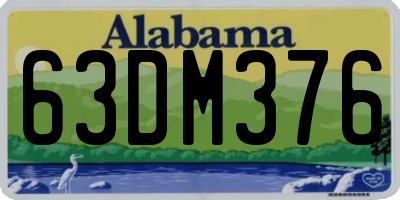 AL license plate 63DM376