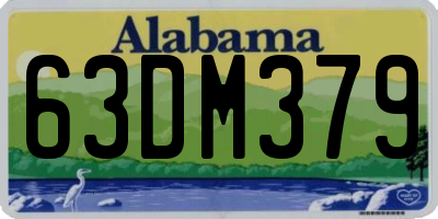 AL license plate 63DM379