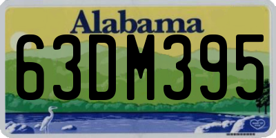 AL license plate 63DM395