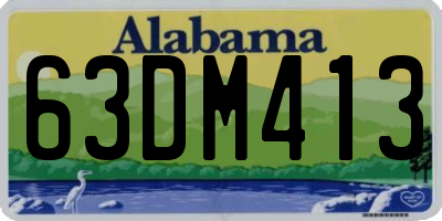 AL license plate 63DM413