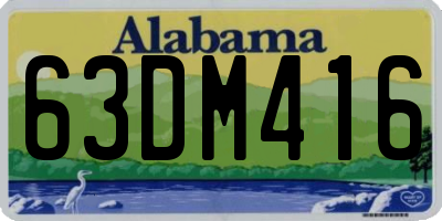 AL license plate 63DM416