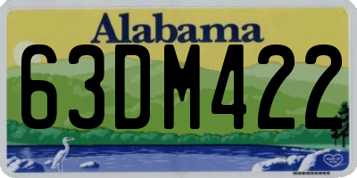 AL license plate 63DM422