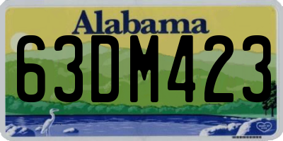 AL license plate 63DM423