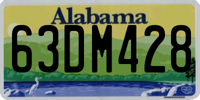 AL license plate 63DM428