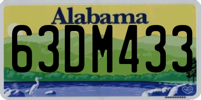 AL license plate 63DM433
