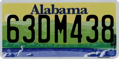 AL license plate 63DM438