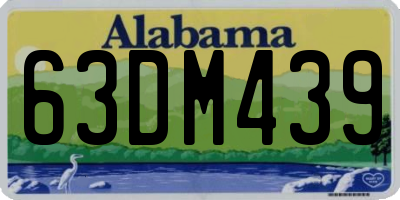 AL license plate 63DM439