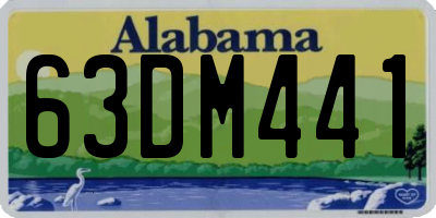 AL license plate 63DM441