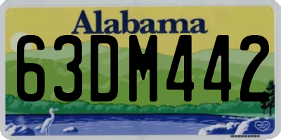 AL license plate 63DM442