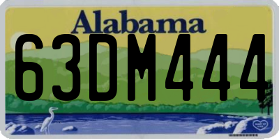 AL license plate 63DM444