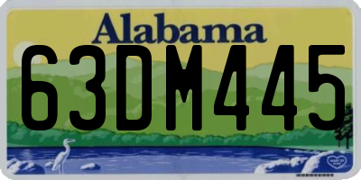 AL license plate 63DM445