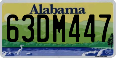 AL license plate 63DM447