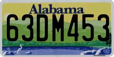 AL license plate 63DM453