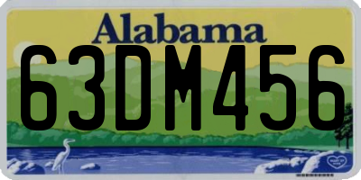 AL license plate 63DM456