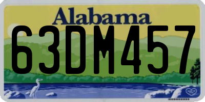 AL license plate 63DM457