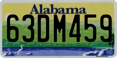 AL license plate 63DM459
