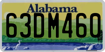 AL license plate 63DM460