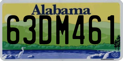 AL license plate 63DM461