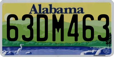 AL license plate 63DM463