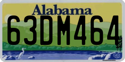 AL license plate 63DM464