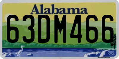 AL license plate 63DM466