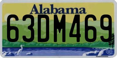 AL license plate 63DM469