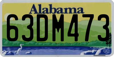 AL license plate 63DM473
