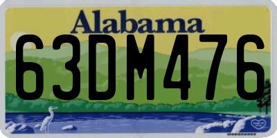 AL license plate 63DM476