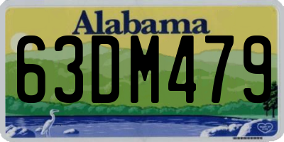 AL license plate 63DM479