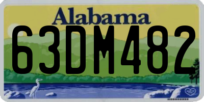 AL license plate 63DM482