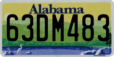 AL license plate 63DM483