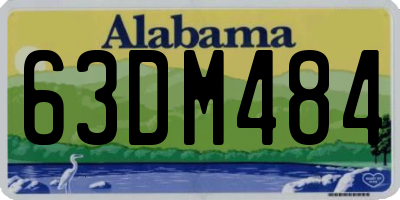 AL license plate 63DM484
