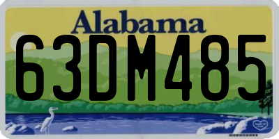 AL license plate 63DM485