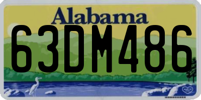 AL license plate 63DM486