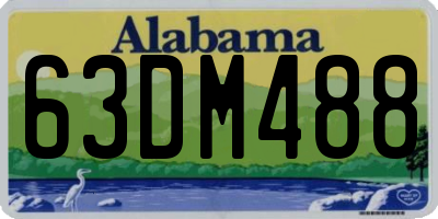 AL license plate 63DM488